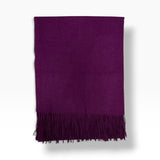 Classic Plain Cashmere Blend with Tassels - 10 + colours available