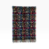 Patchwork Floral Paisley Scarf with Tassel Fringe