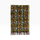 Patchwork Floral Paisley Scarf with Tassel Fringe