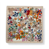 Ornate Botanical & Wildlife Square Scarf