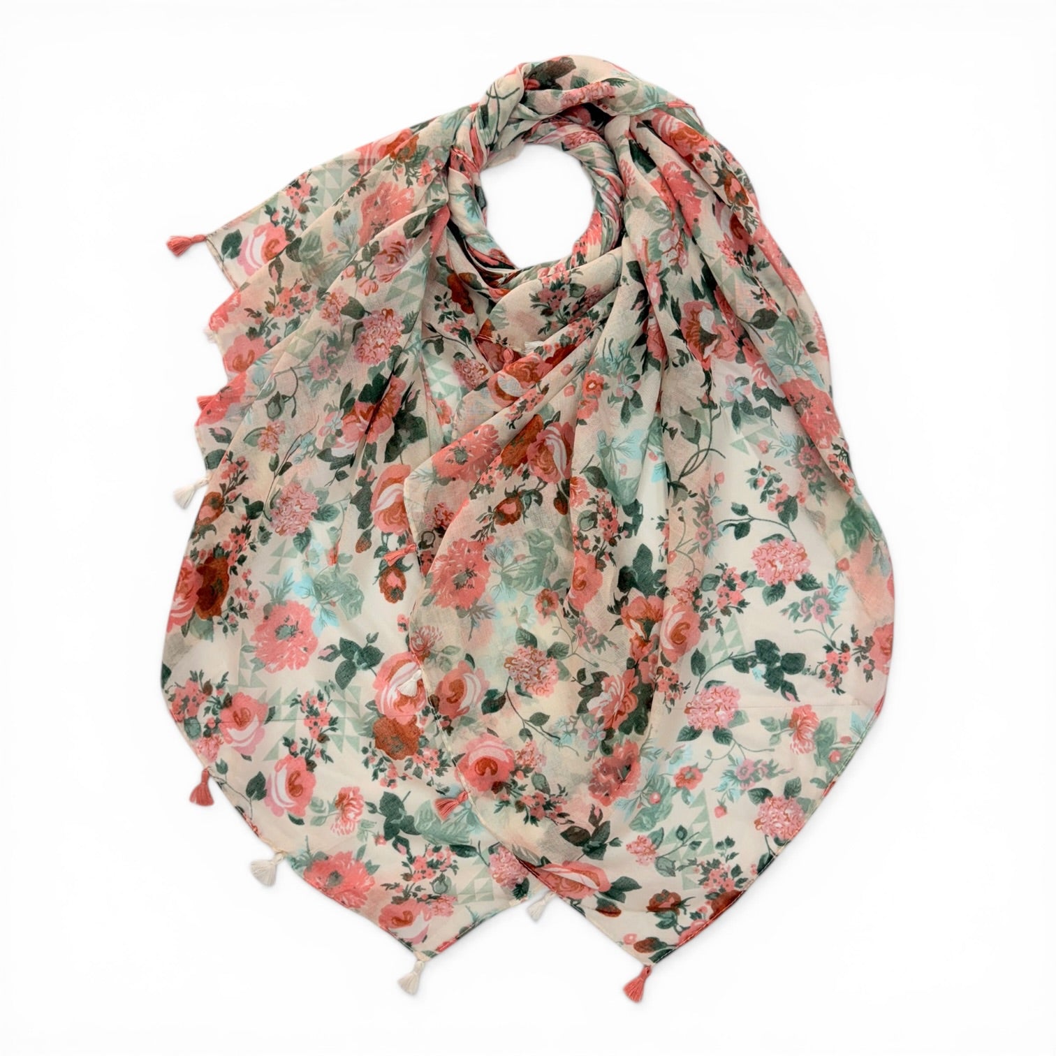 Vintage Rose Square Scarf
