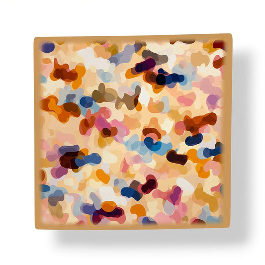 Abstract Camouflage Print Square Scarf