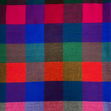 Printed Classic Colourful Woolmix Small Checks Winter Scarf With Tassels