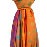 Reversible Pashmina - Rainbow Dots Print