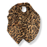 Classic Leopard Print with Golden Flakes