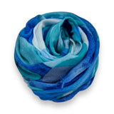 Soft Abstract painting on solid canvas scarf