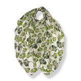 Ginko leaves print scarf