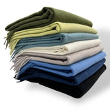 Classic Plain wool Blend with Tassels - 10 + colours available