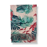 Tropical Leaf Print Scarf