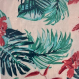 Tropical Leaf Print Scarf