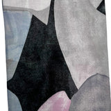 Soft Abstract painting on solid canvas scarf