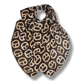 Buckle chain print scarf