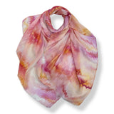 Abstract brush strokes print on medium weight scarf