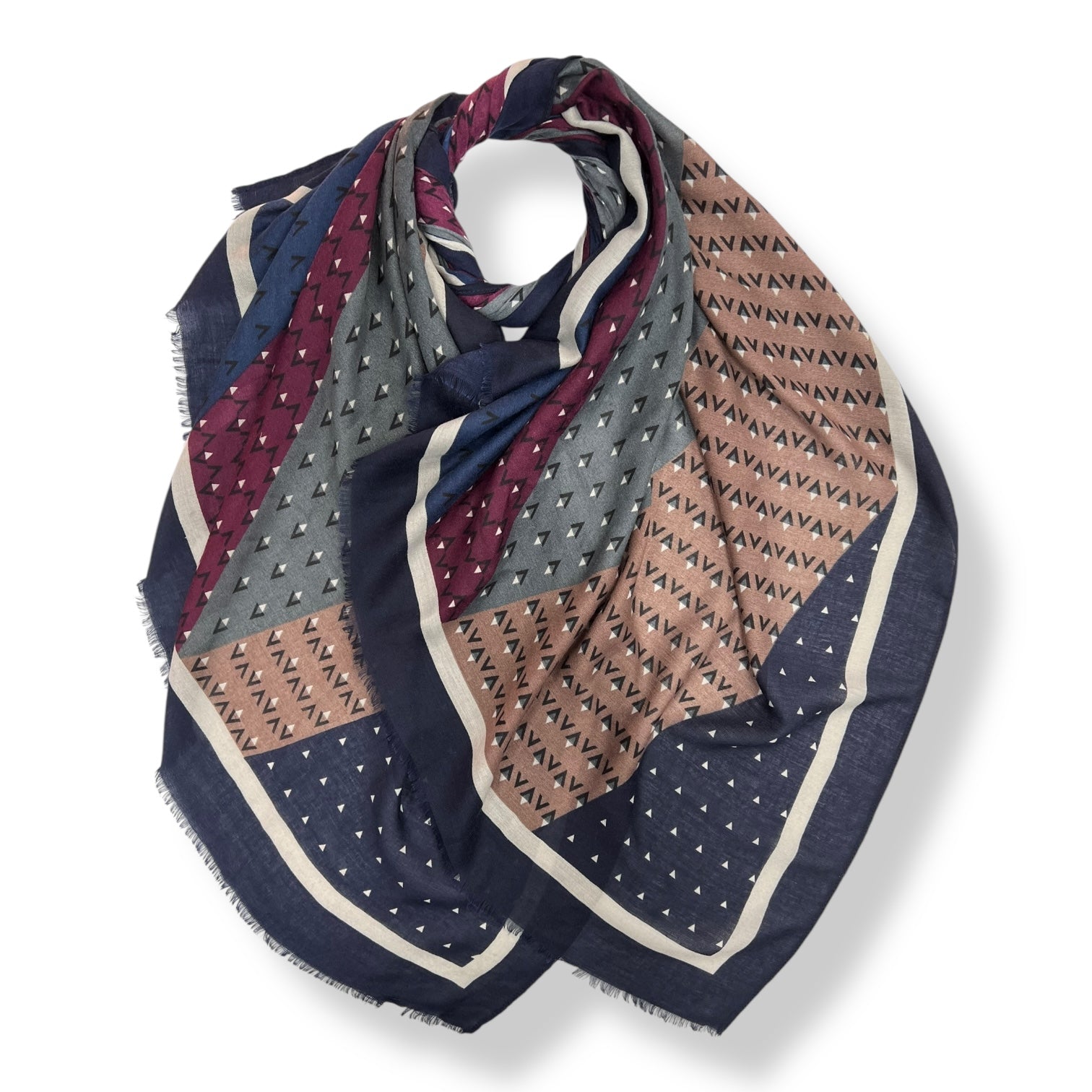 V shape pattern scarf