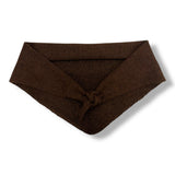 Triangle knitted wool scarf