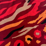 Fiery Abstract Animal Print Scarf