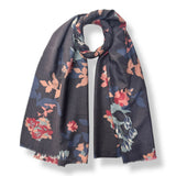 Midnight Blossom Print Scarf