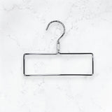 Rectangle silver scarf hanger