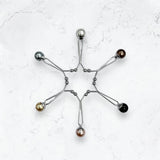 No Snag Hijab Clip one set of six with pearls