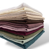 Small plain cotton blend scarf