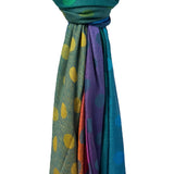 Reversible Pashmina - Rainbow Dots Print