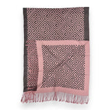 Maze Print Cashmere Blend Winter Scarf