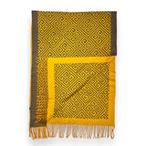 Maze Print Cashmere Blend Winter Scarf