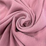 Chiffon Muna Ribbed Plain Scarf