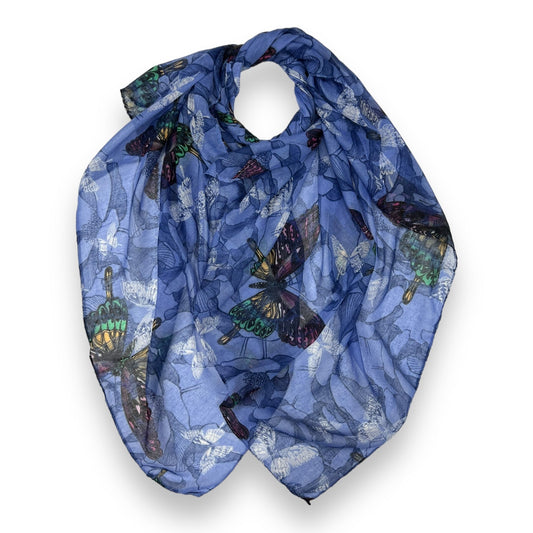 Butterfly print scarf