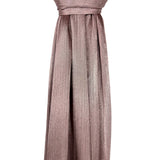 Shimmer sheen ribbed plain hijab veil