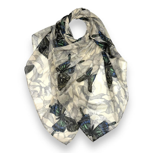 Butterfly print scarf