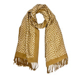 Maze Print Cashmere Blend Winter Scarf