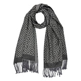 Maze Print Cashmere Blend Winter Scarf