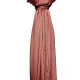 Shimmer pleated plain scarf