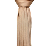 Shimmer pleated plain scarf