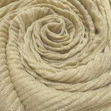Pleated Plain Lurex Large Scarf