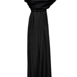 Shimmer pleated plain scarf