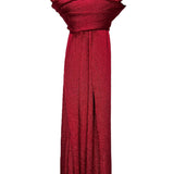 Shimmer pleated plain scarf