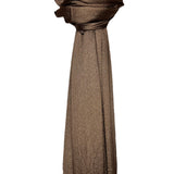 Shimmer pleated plain scarf