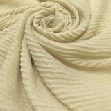Pleated Plain Lurex Large Scarf