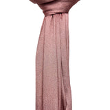 Shimmer pleated plain scarf