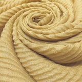 Pleated Plain Lurex Large Scarf
