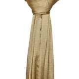 Shimmer pleated plain scarf
