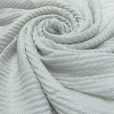 Pleated Plain Lurex Large Scarf