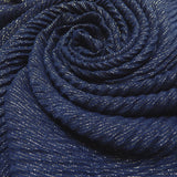 Pleated Plain Lurex Large Scarf