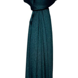 Shimmer pleated plain scarf