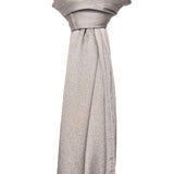 Shimmer pleated plain scarf