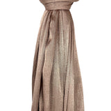 Shimmer sheen ribbed plain hijab veil