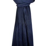 Shimmer sheen ribbed plain hijab veil