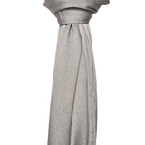 Shimmer pleated plain scarf